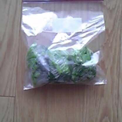 菜の花をたくさん購入したので、冷凍保存できて助かりました（＾＾）